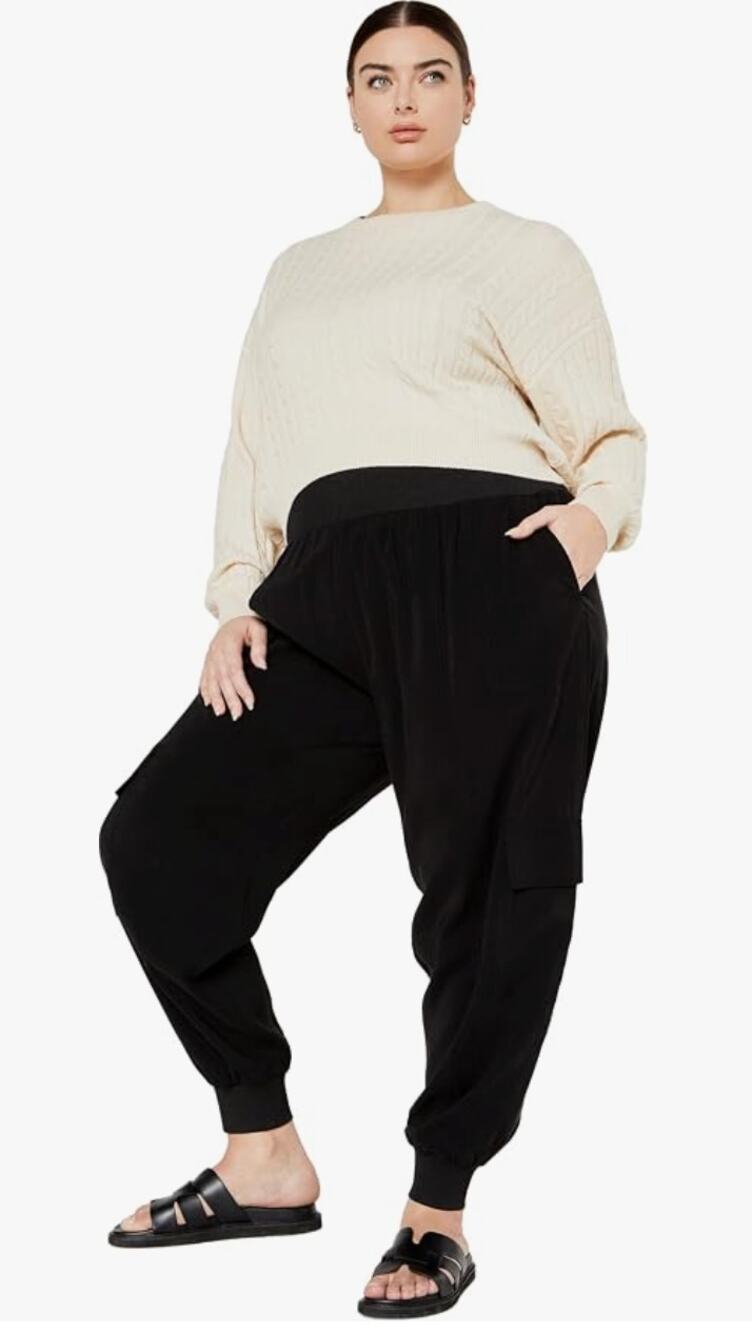City Chic Kenia cargo pants joggers NWT 14